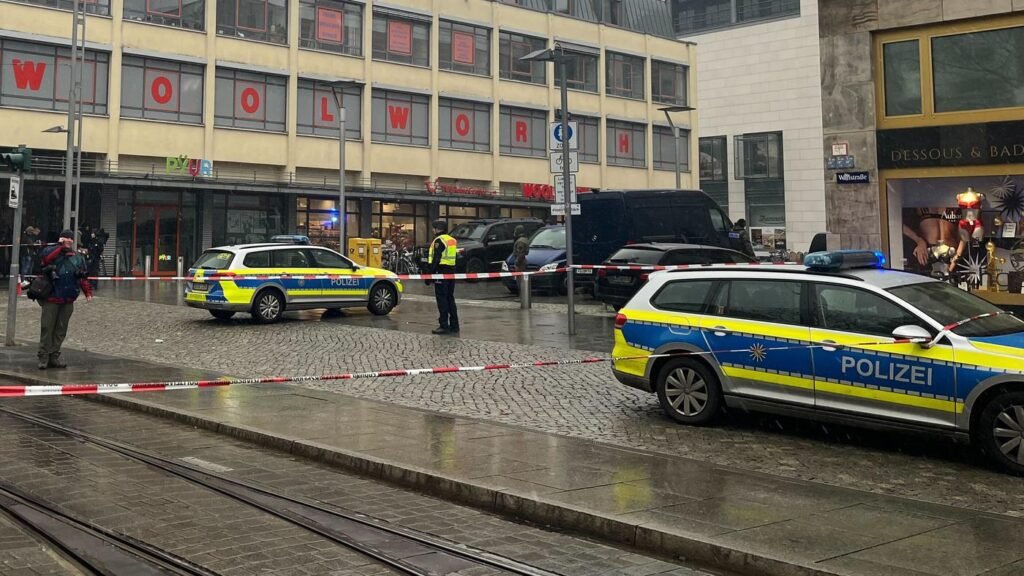 großeinsatz polizei heute dresden
