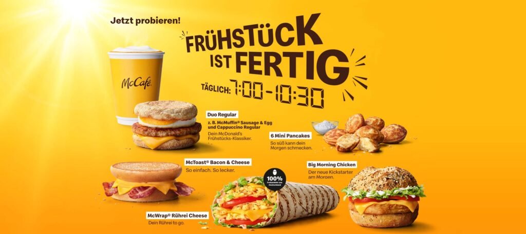 mc donalds frühstück preise